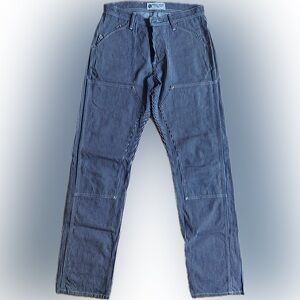 Grease Point Workwear hickory stripe denim pant 30x32